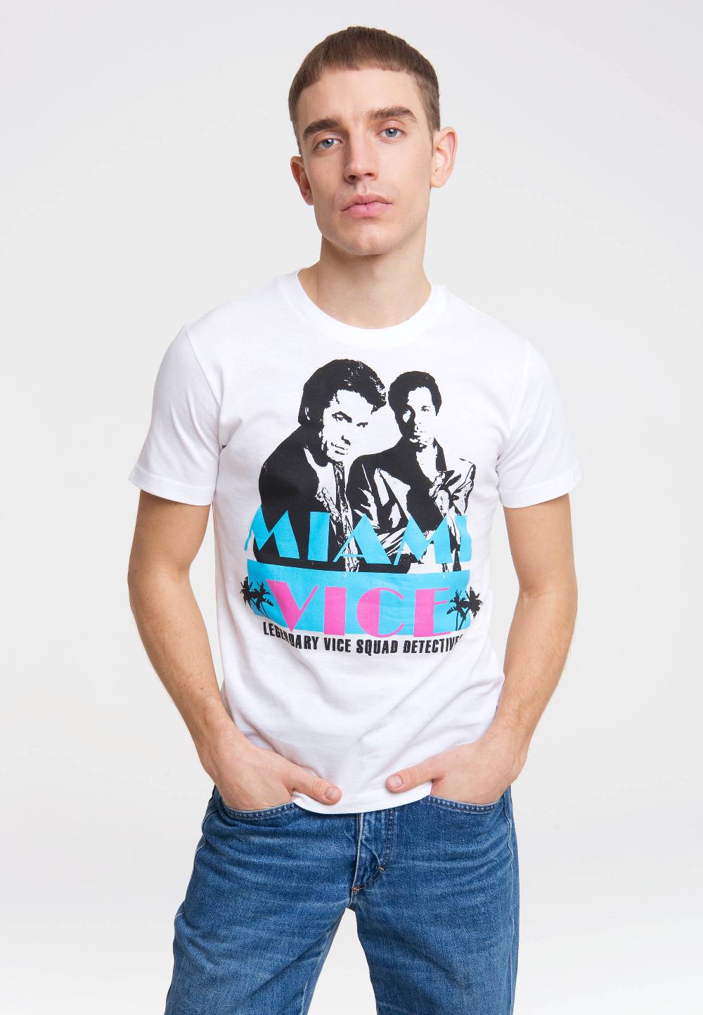 Logoshirt Miami Vice - T-Shirt Print Sonderangebot der Fabrik