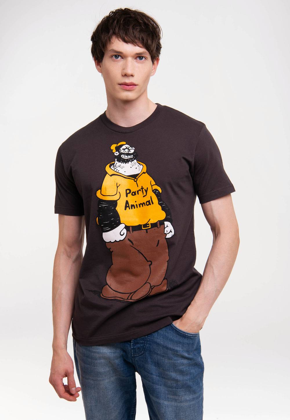 Logoshirt Popeye der Seemann - Brutus - Party Animal - T-Shirt Print Vierteljährliche Förderung
