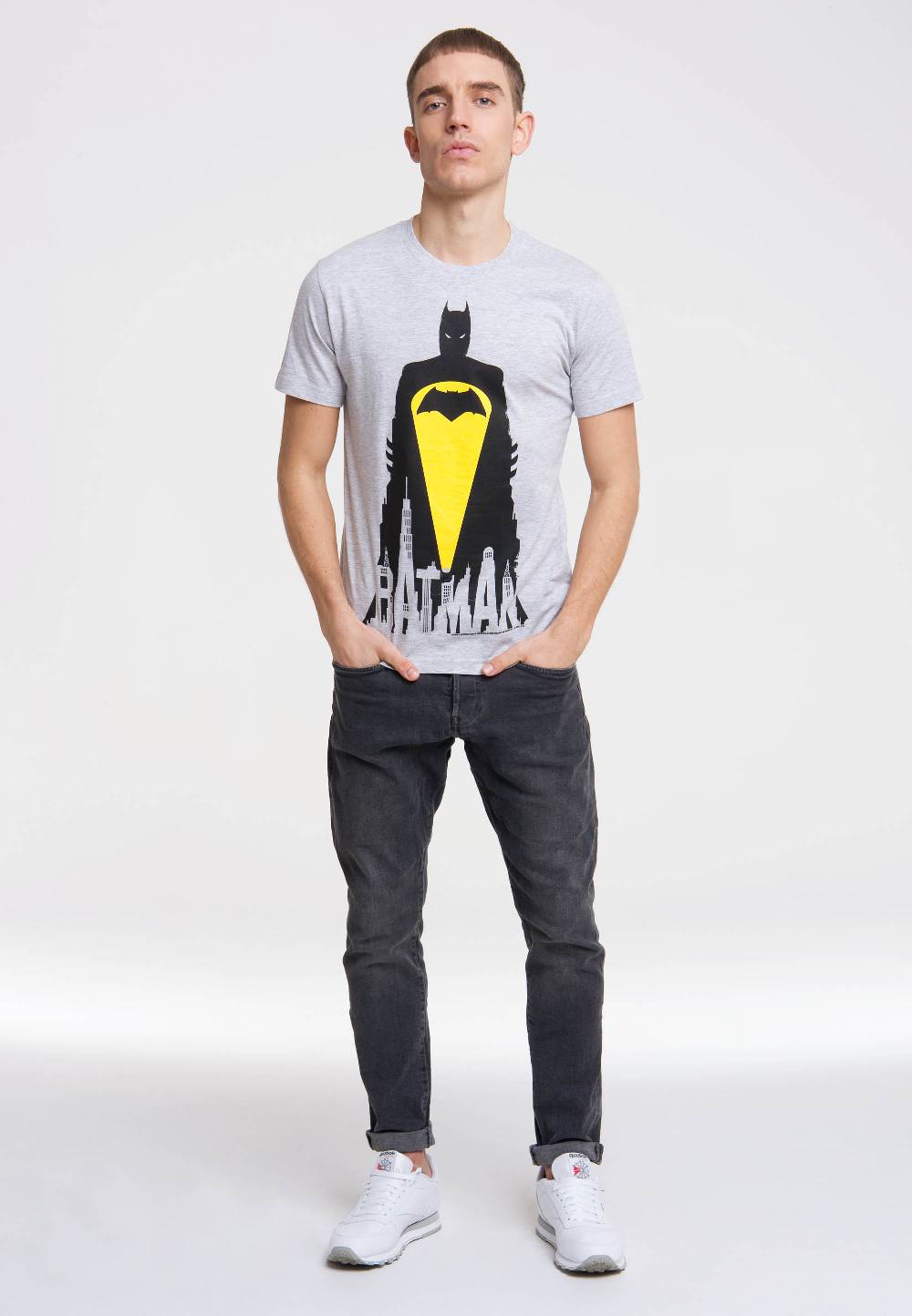 Logoshirt Batman - Gotham City - Skyline - DC Comics - T-Shirt Print Black Friday Preise