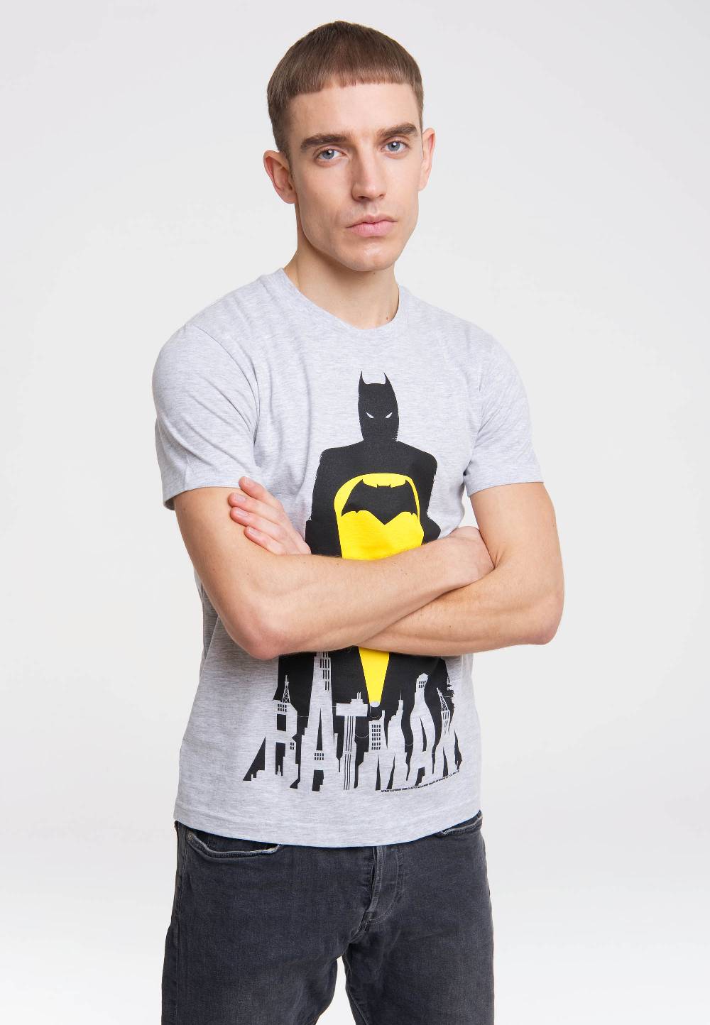 Logoshirt Batman - Gotham City - Skyline - DC Comics - T-Shirt Print Black Friday Preise