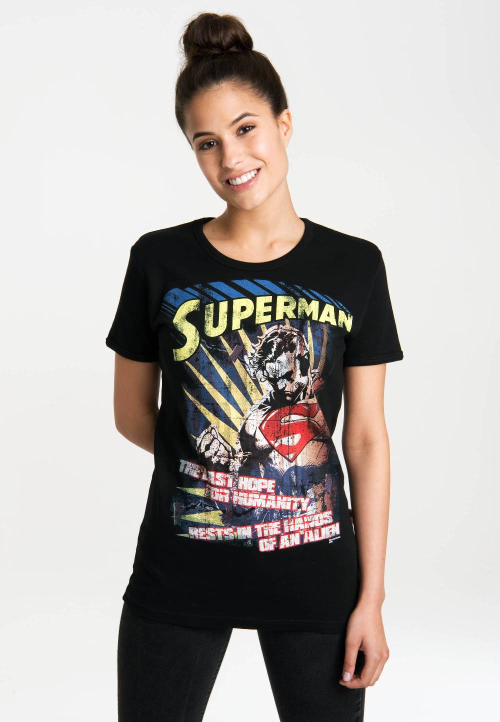 Logoshirt Superman - Letzte Hoffnung - DC Comics - T-Shirt Print - Damen 50% Rabatt für begrenzte Zeit