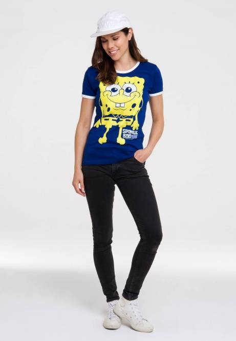 Logoshirt Spongebob - Ich Bin Bereit - T-Shirt Print - Damen 2025