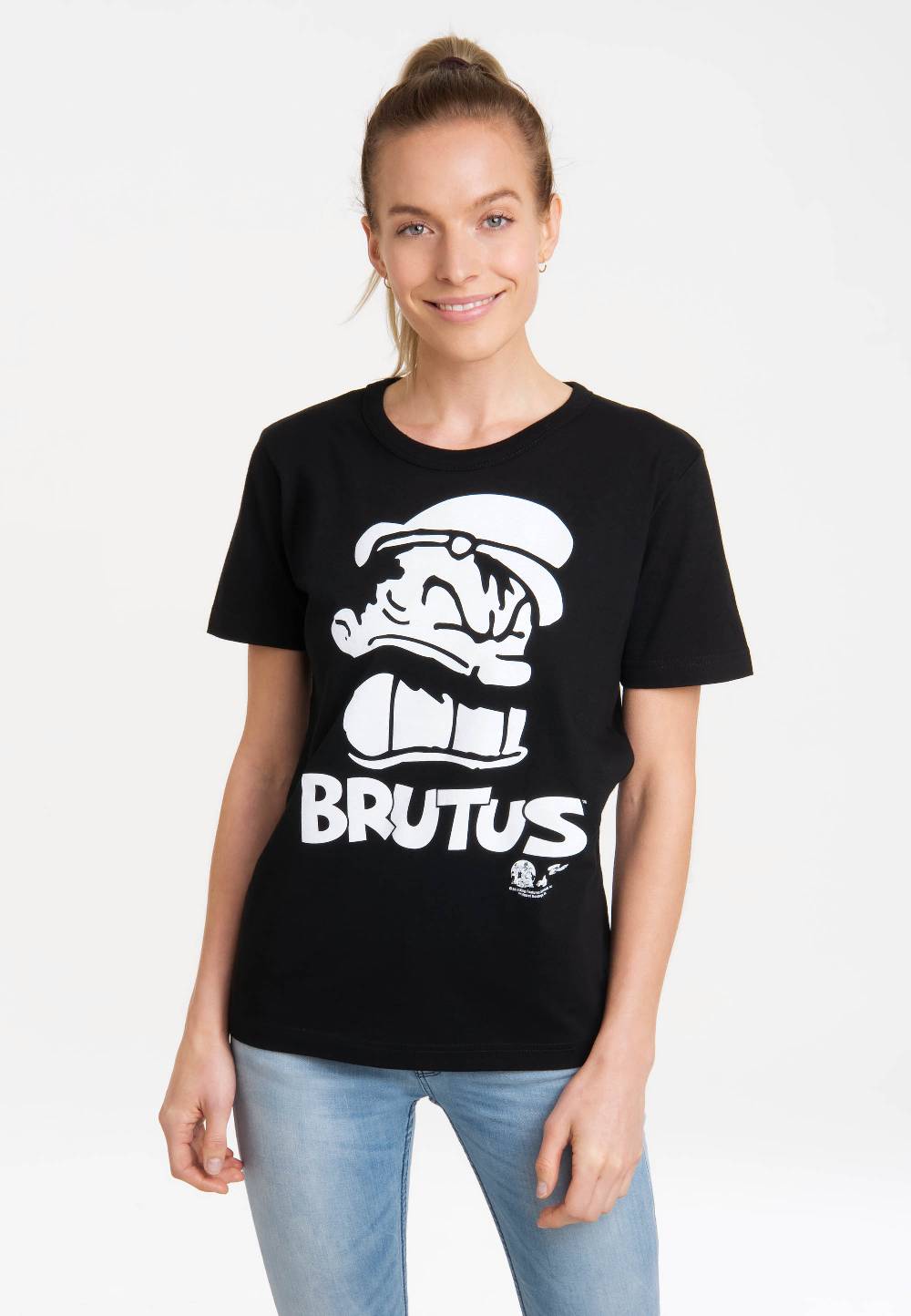 Logoshirt Popeye - Brutus - Portrait - T-Shirt Print - Damen im Angebot