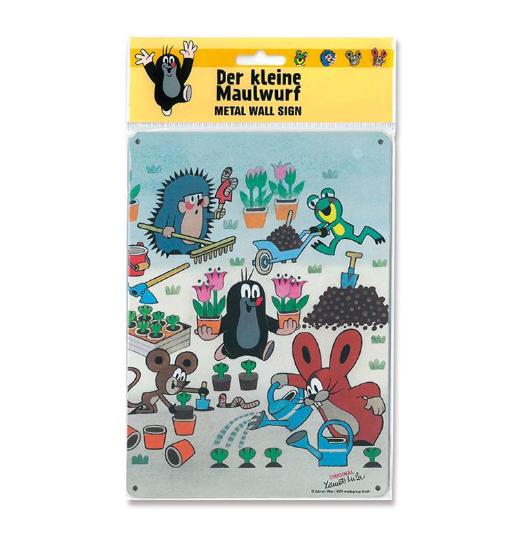 Logoshirt Der kleine Maulwurf - Garten - Blechschild A5 Großer Ausverkauf