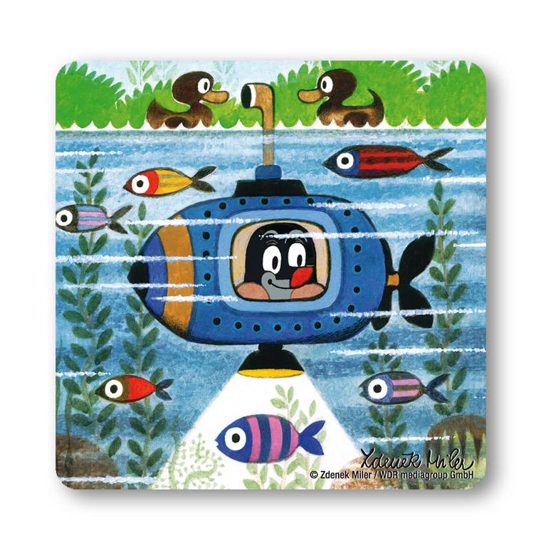 Logoshirt Der kleine Maulwurf - Im U-Boot - Untersetzer 2025