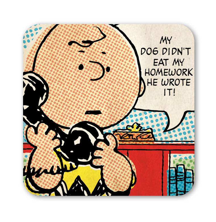 Logoshirt Charlie Brown & Freunde - Peanuts - Weise Worte - 6er Set - Untersetzer Tägliche Deals