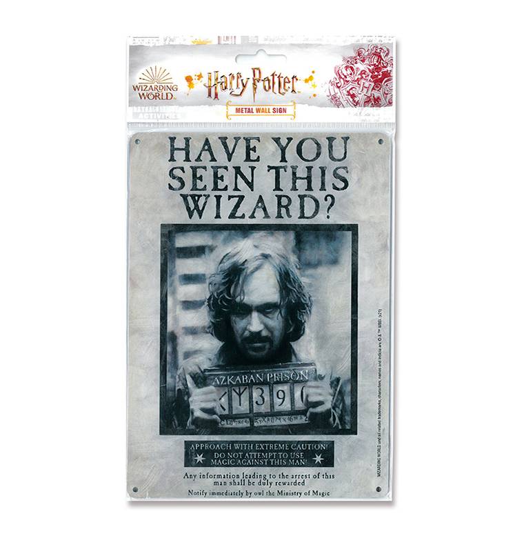 Logoshirt Harry Potter - Sirius Black - Have You Seen This Wizard - Blechschild A5 Letzte 2 Tage
