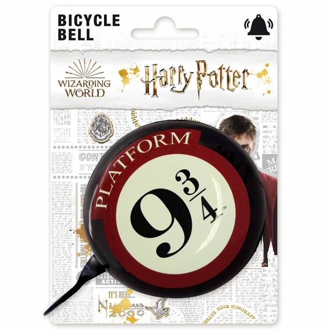 Logoshirt Gleis 9 3/4 - Logo - Harry Potter - Hogwarts Express - Fahrradklingel Retro - Groß - Ø 80 mm - Schwarz Sonderangebot der Fabrik