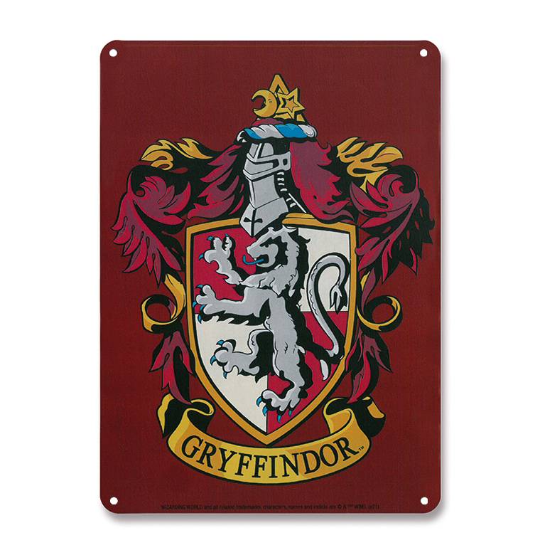 Logoshirt Harry Potter - Gryffindor Logo - Löwe - Blechschild A5 50% Rabatt mit kostenlosem Versand