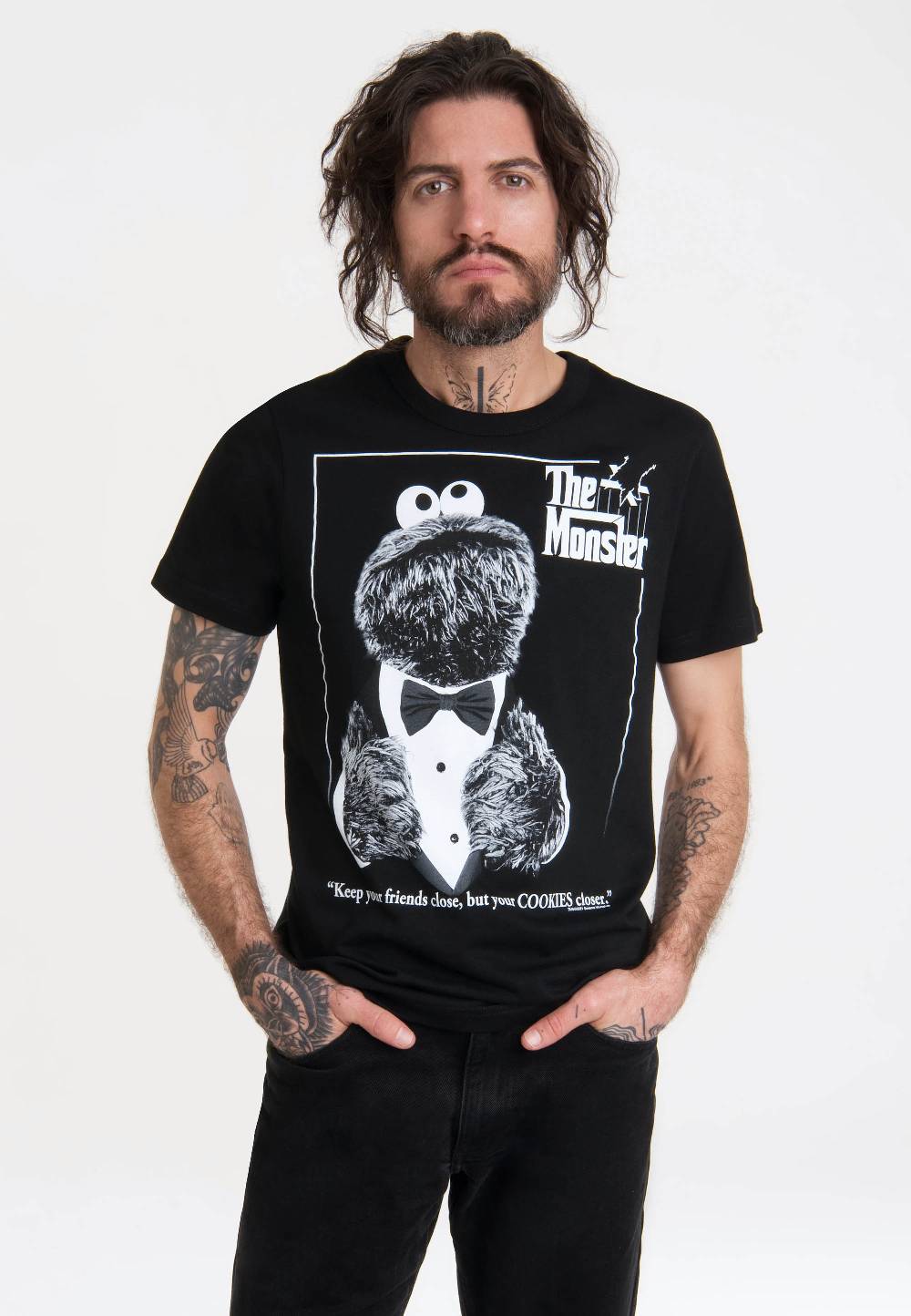 Logoshirt Sesamstrasse - Krümelmonster - The Monster - T-Shirt Print - Herren Online