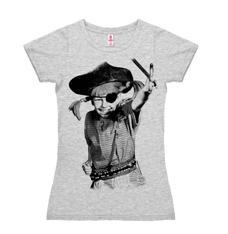 Logoshirt Pippi Langstrumpf - Pirat - T-Shirt Print - Damen Verkauf