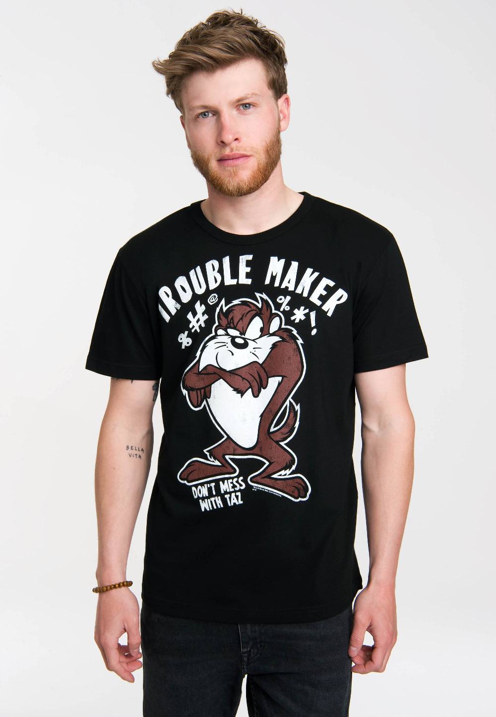 Logoshirt Looney Tunes - Taz - Tasmanischer Teufel - Trouble Maker - T-Shirt Print - Herren Angebote