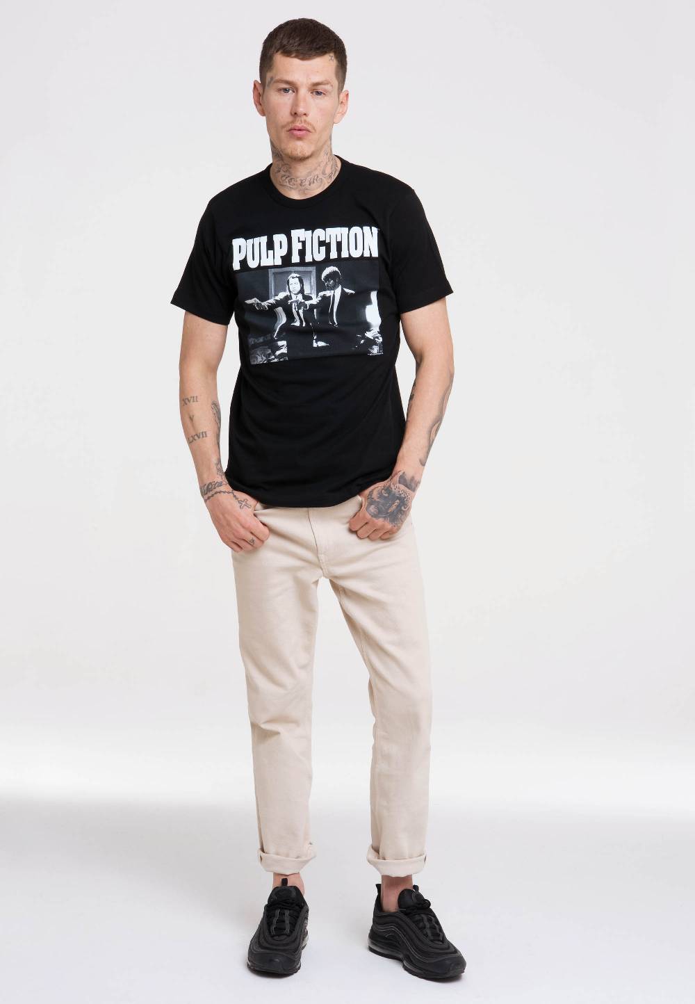 Logoshirt Pulp Fiction - Vincent Vega & Jules Winnfield - T-Shirt Print - Herren im Angebot