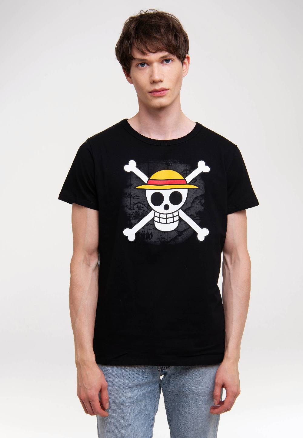 Logoshirt One Piece - Totenkopf - T-Shirt Print - Herren Kostenloser Versand