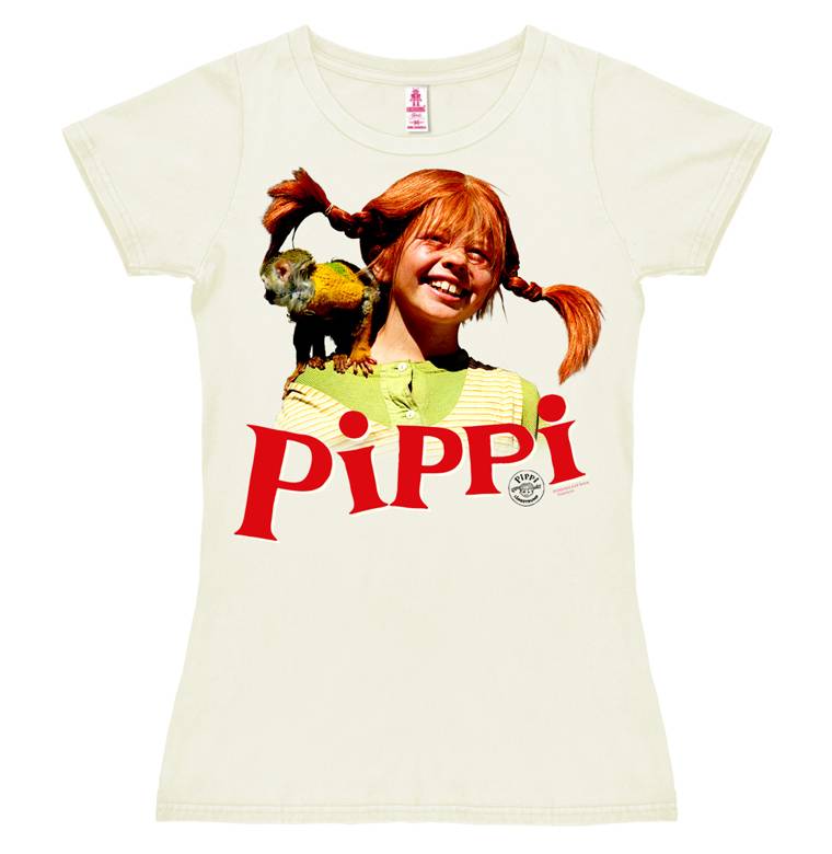Logoshirt Pippi Langstrumpf & Herr Nilsson - T-Shirt Print - Damen Fabrik Onlineshop