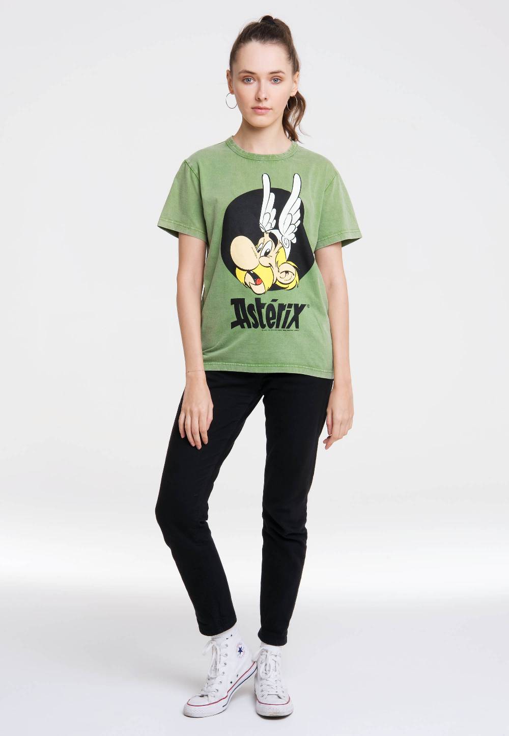 Logoshirt Asterix & Obelix - Asterix - Portrait - T-Shirt Vintage Print - Damen Osterangebot