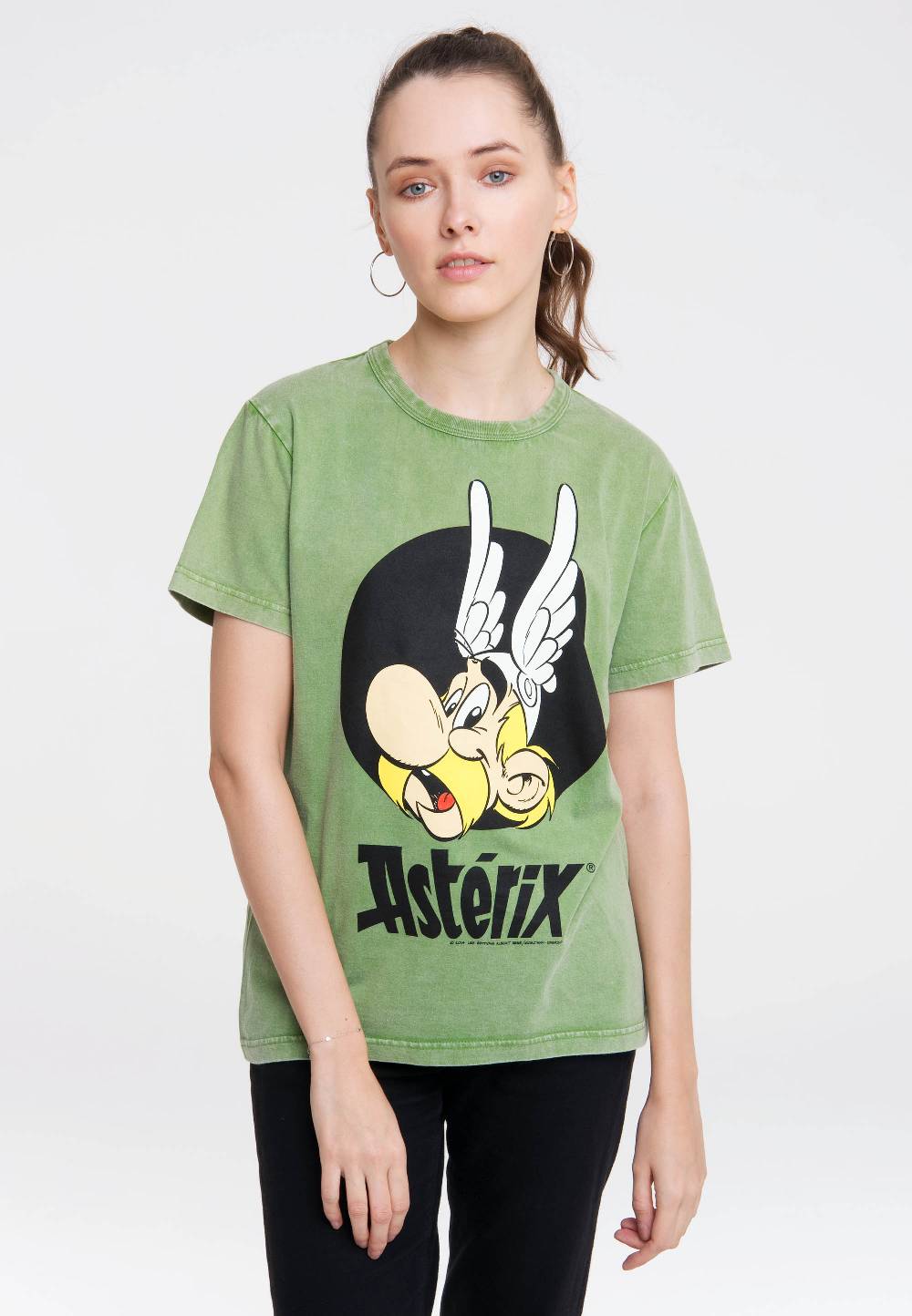 Logoshirt Asterix & Obelix - Asterix - Portrait - T-Shirt Vintage Print - Damen Osterangebot