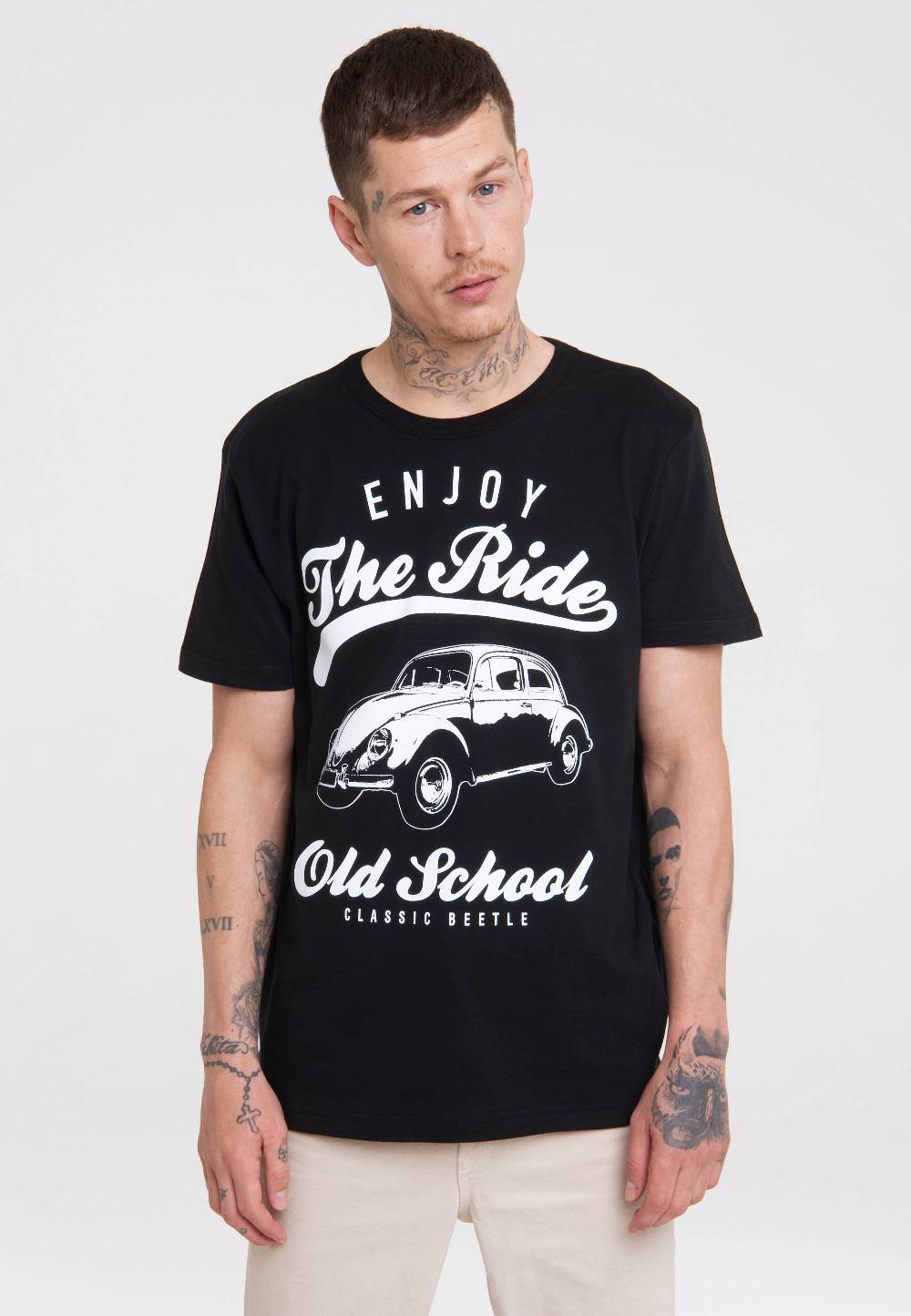 Logoshirt VW - Käfer - Enjoy The Ride - T-Shirt Print - Herren Muttertagsangebot