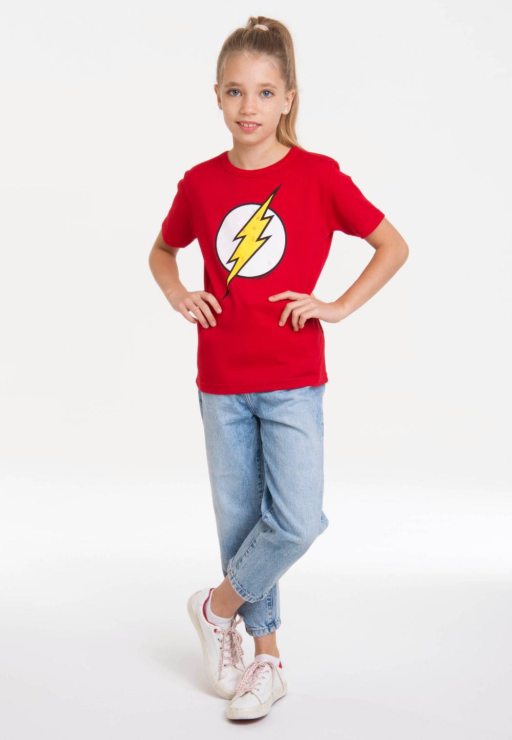 Logoshirt Flash - Logo - DC Comics - T-Shirt Print - Kinder Bestseller