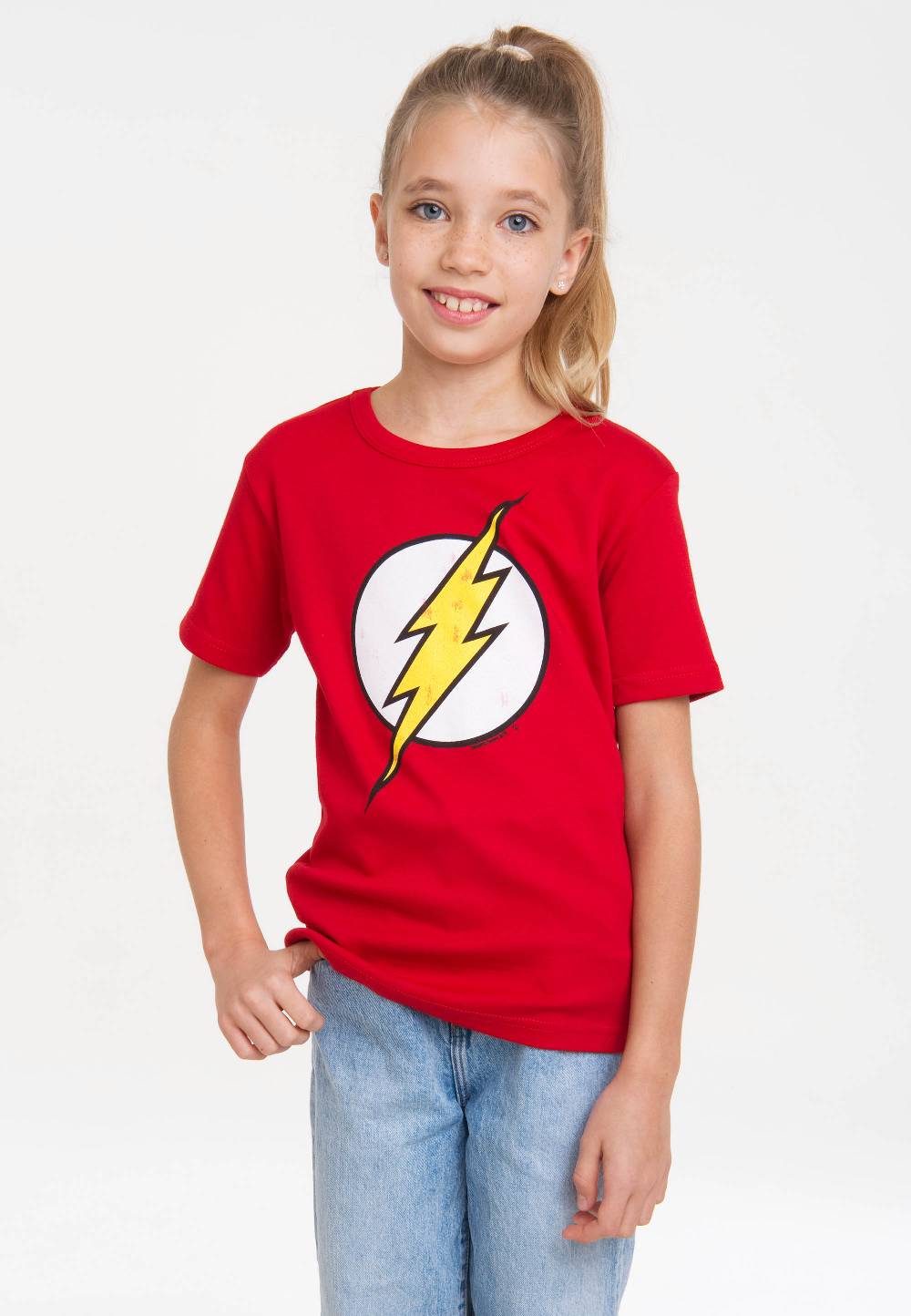 Logoshirt Flash - Logo - DC Comics - T-Shirt Print - Kinder Bestseller