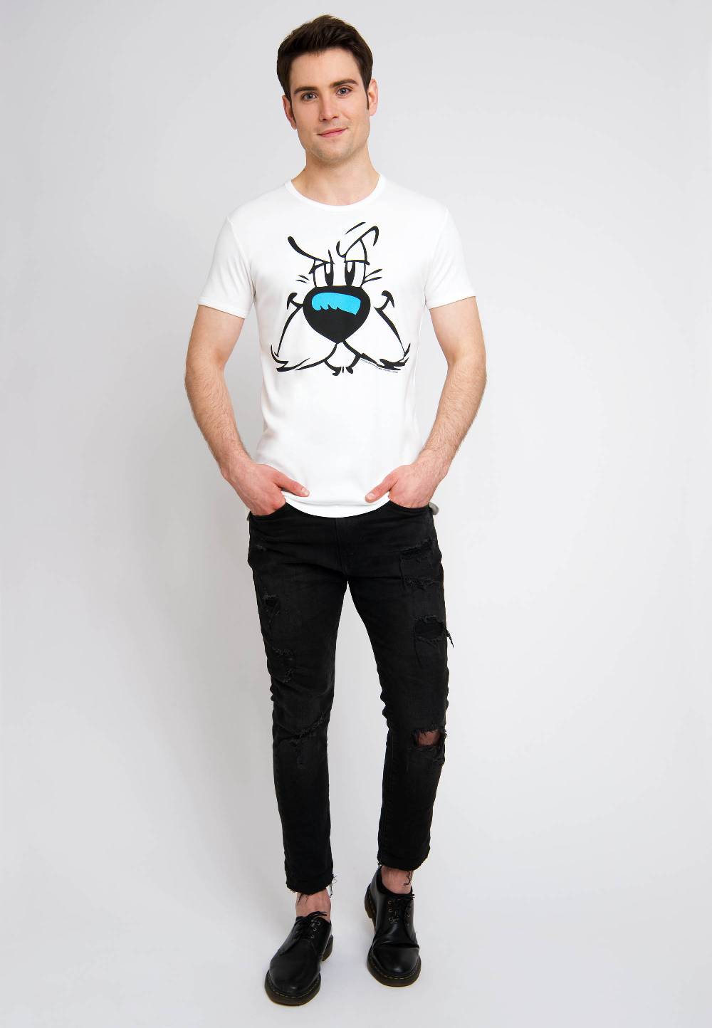 Logoshirt Asterix & Obelix - Idefix - Gesicht - T-Shirt Print - Herren Bis zu 60% Rabatt