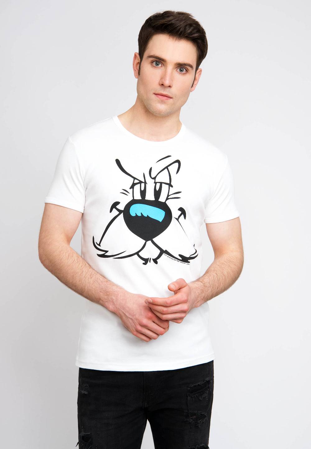 Logoshirt Asterix & Obelix - Idefix - Gesicht - T-Shirt Print - Herren Bis zu 60% Rabatt