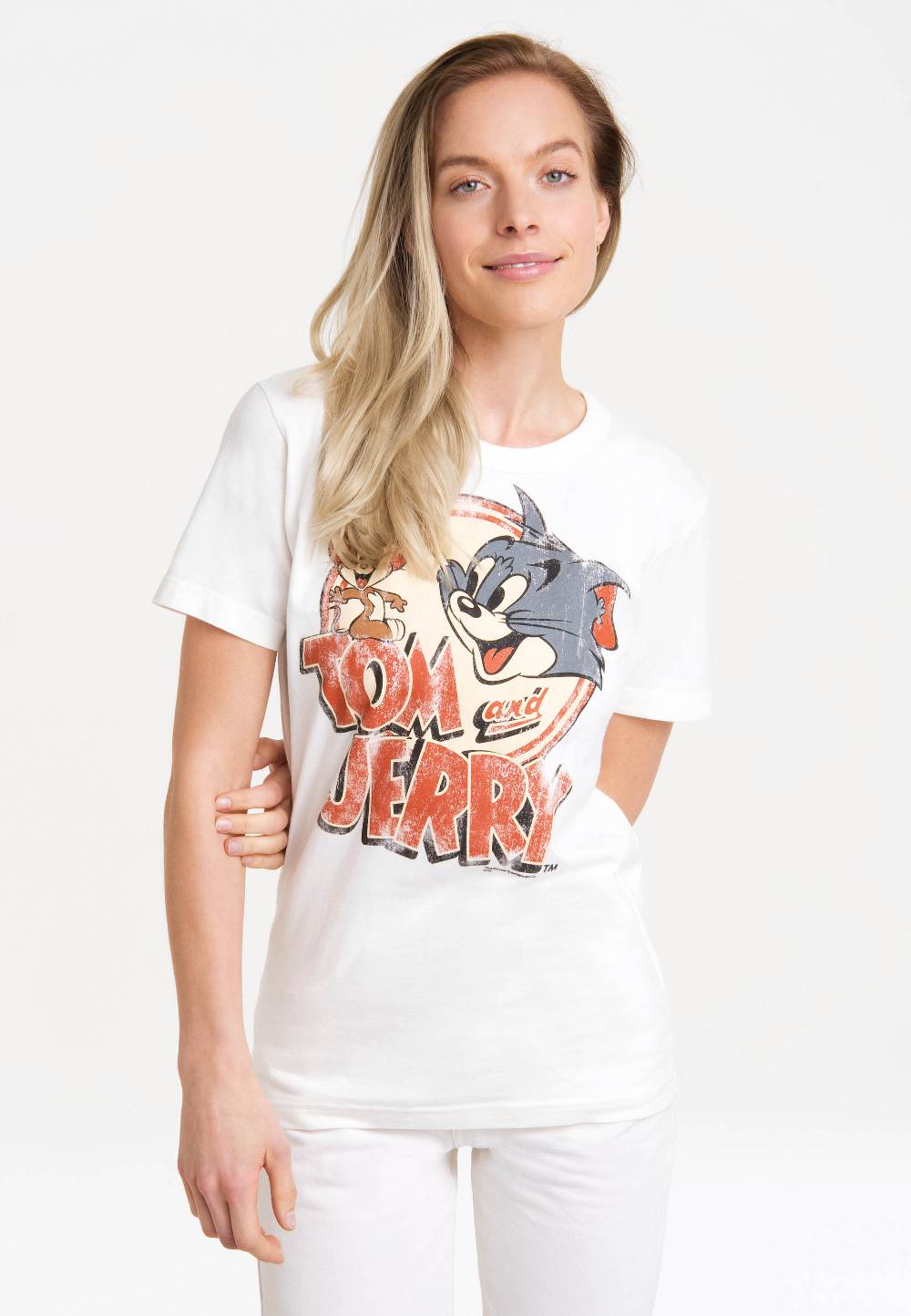 Logoshirt Tom & Jerry Logo - T-Shirt Vintage - Print - Damen zollfrei