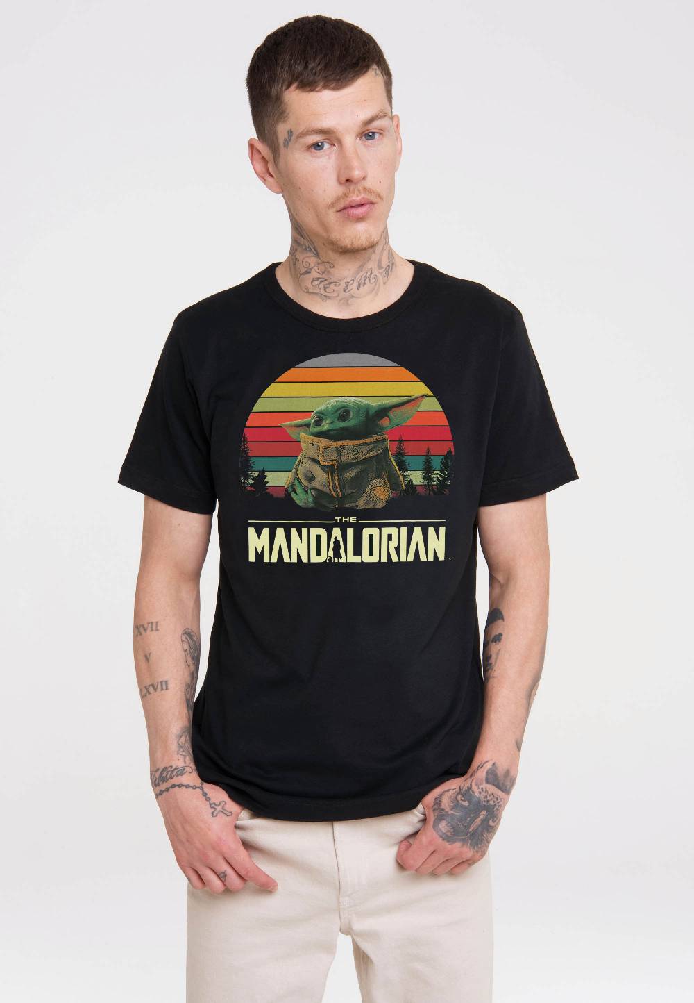 Logoshirt Star Wars - The Mandalorian - Baby Yoda - T-Shirt Print - Herren 50% Rabatt für begrenzte Zeit