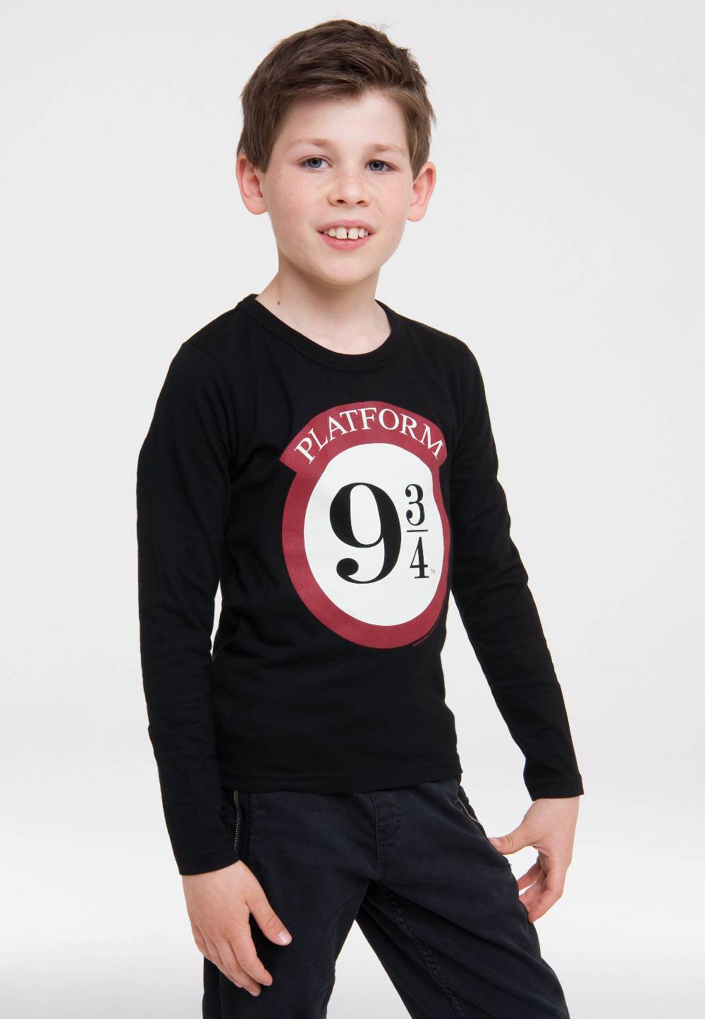 Logoshirt Harry Potter - Gleis 9 3/4 - Hogwarts Express - Langarmshirt Print - Kinder Auslauf