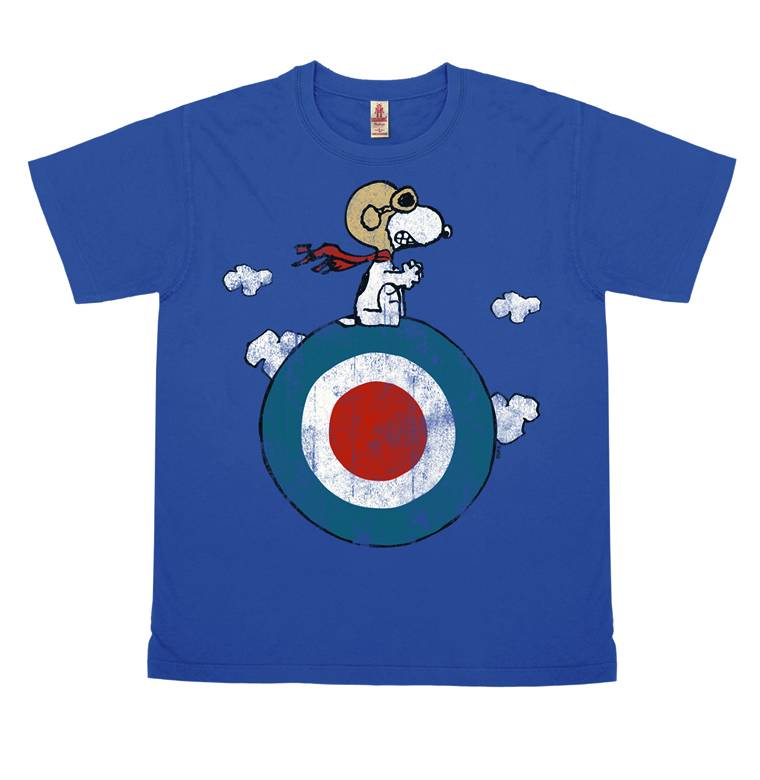 Logoshirt Peanuts - Snoopy - Pilot - Target - T-Shirt Vintage Print - Damen Günstiger Verkauf