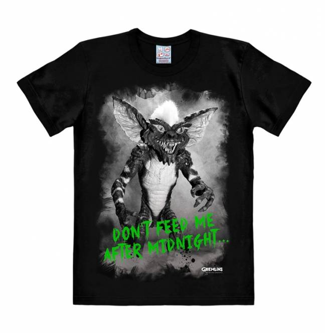 Logoshirt Gremlins - Don't Feed Me After Midnight - T-Shirt Print - Damen Fabrikverkauf