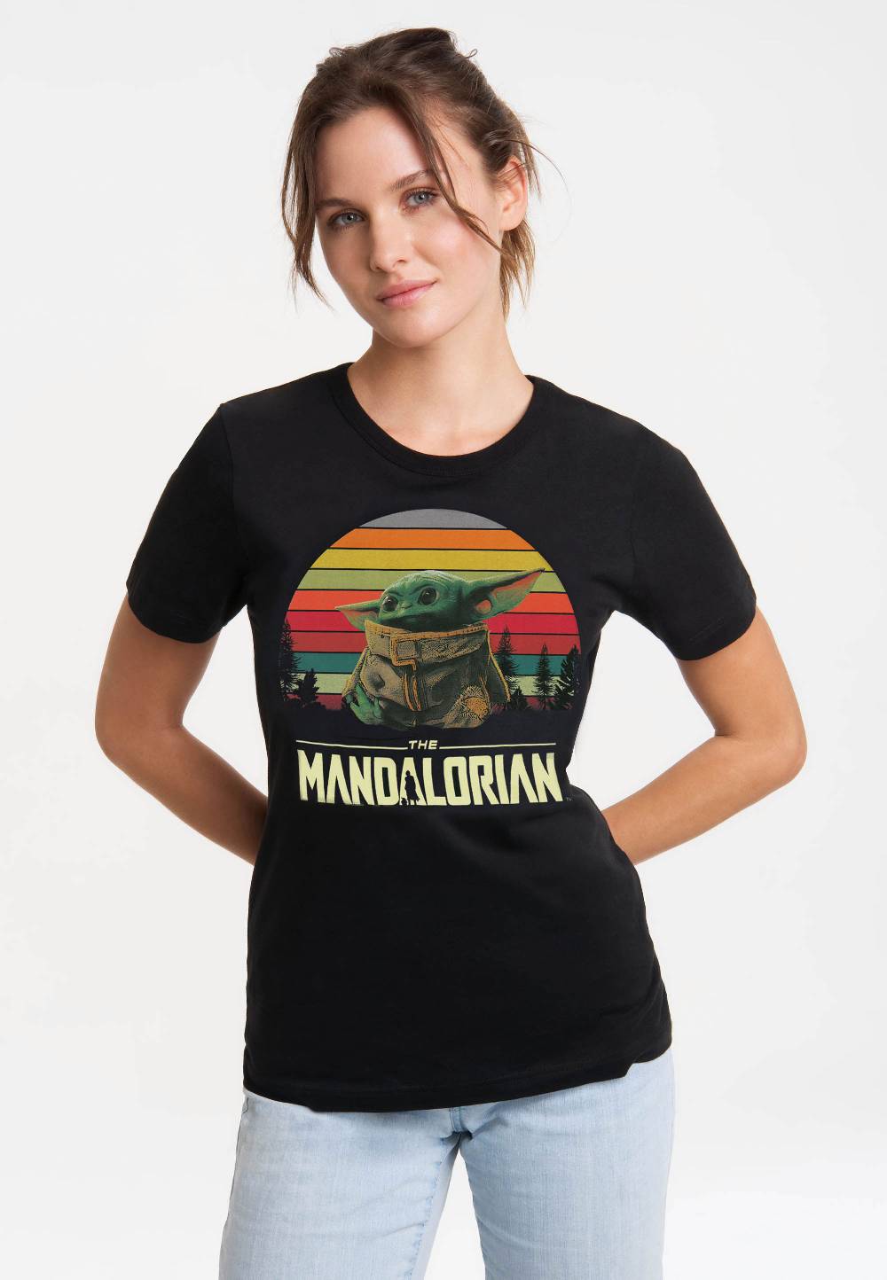 Logoshirt Star Wars - The Mandalorian - Baby Yoda - T-Shirt Print - Damen Blitzverkäufe