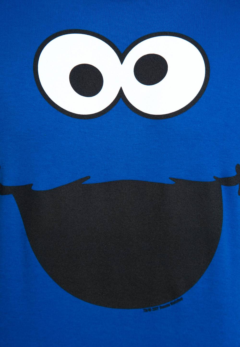 Logoshirt Sesamstrasse - Krümelmonster - Gesicht - T-Shirt Print - Herren Fabrikpreis