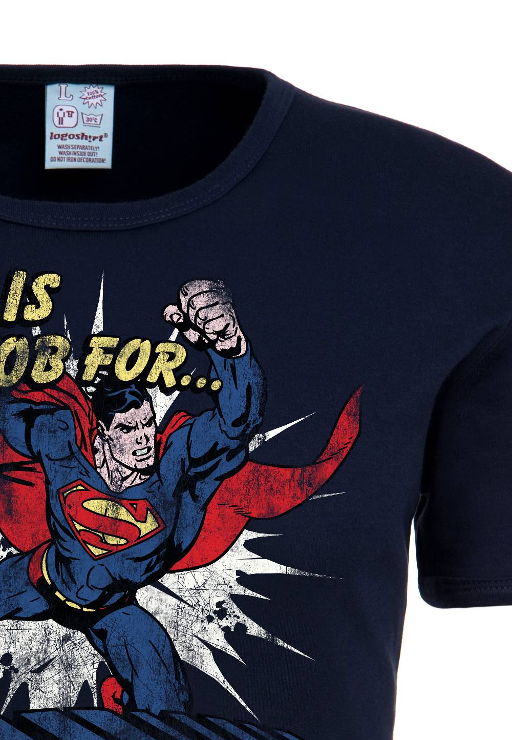 Logoshirt Superman - This Is A Job - DC Comics - T-Shirt Print - Herren Günstig kaufen