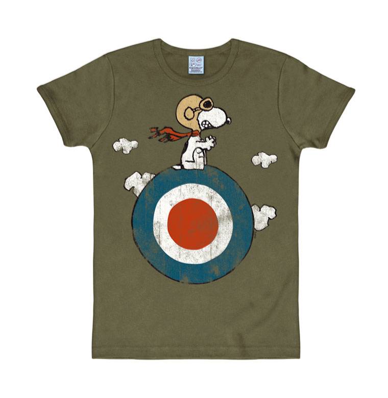 Logoshirt Peanuts - Snoopy - Pilot - Target - T-Shirt Print - Herren Versandkostenfrei