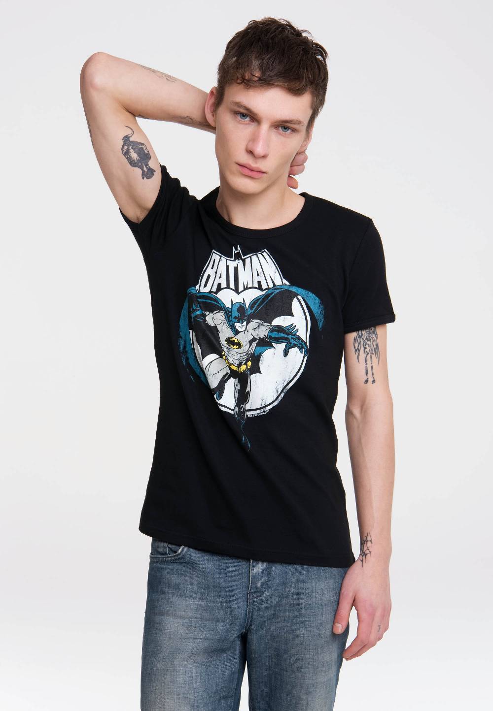 Logoshirt Batman - Vollmond - DC Comics - T-Shirt Print - Herren Preisnachlass