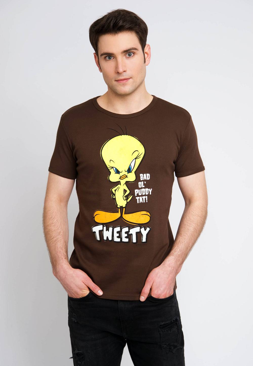 Logoshirt Looney Tunes - Tweety - T-Shirt Print - Herren Muttertagsangebot