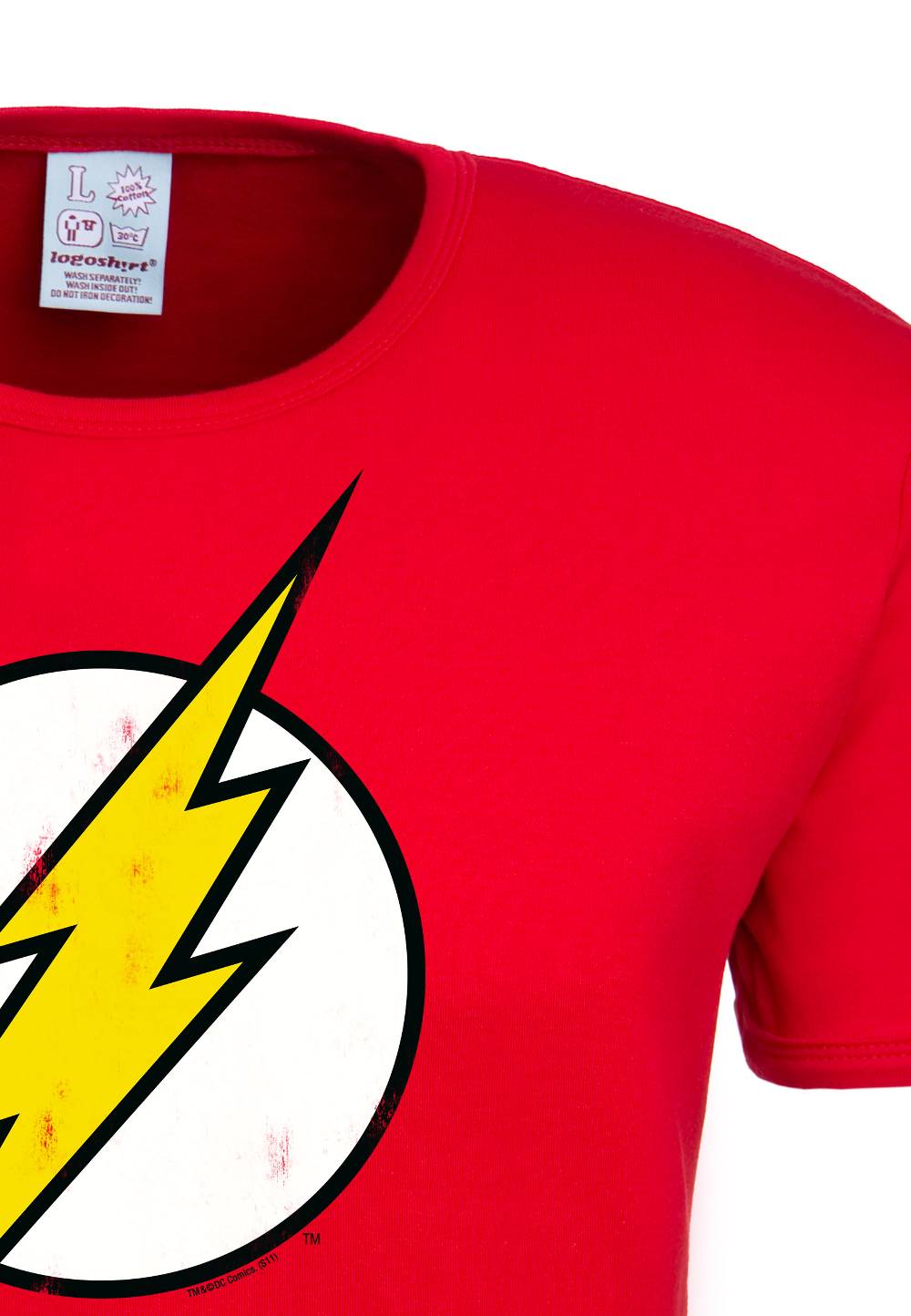 Logoshirt Flash Logo - DC Comics - T-Shirt Print - Herren Online Outlet