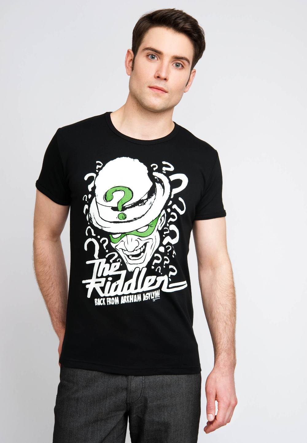 Logoshirt Batman - The Riddler - Back From Arkham Asylym - DC Comics - T-Shirt Print - Herren Kauf eins, bekomm eins gratis