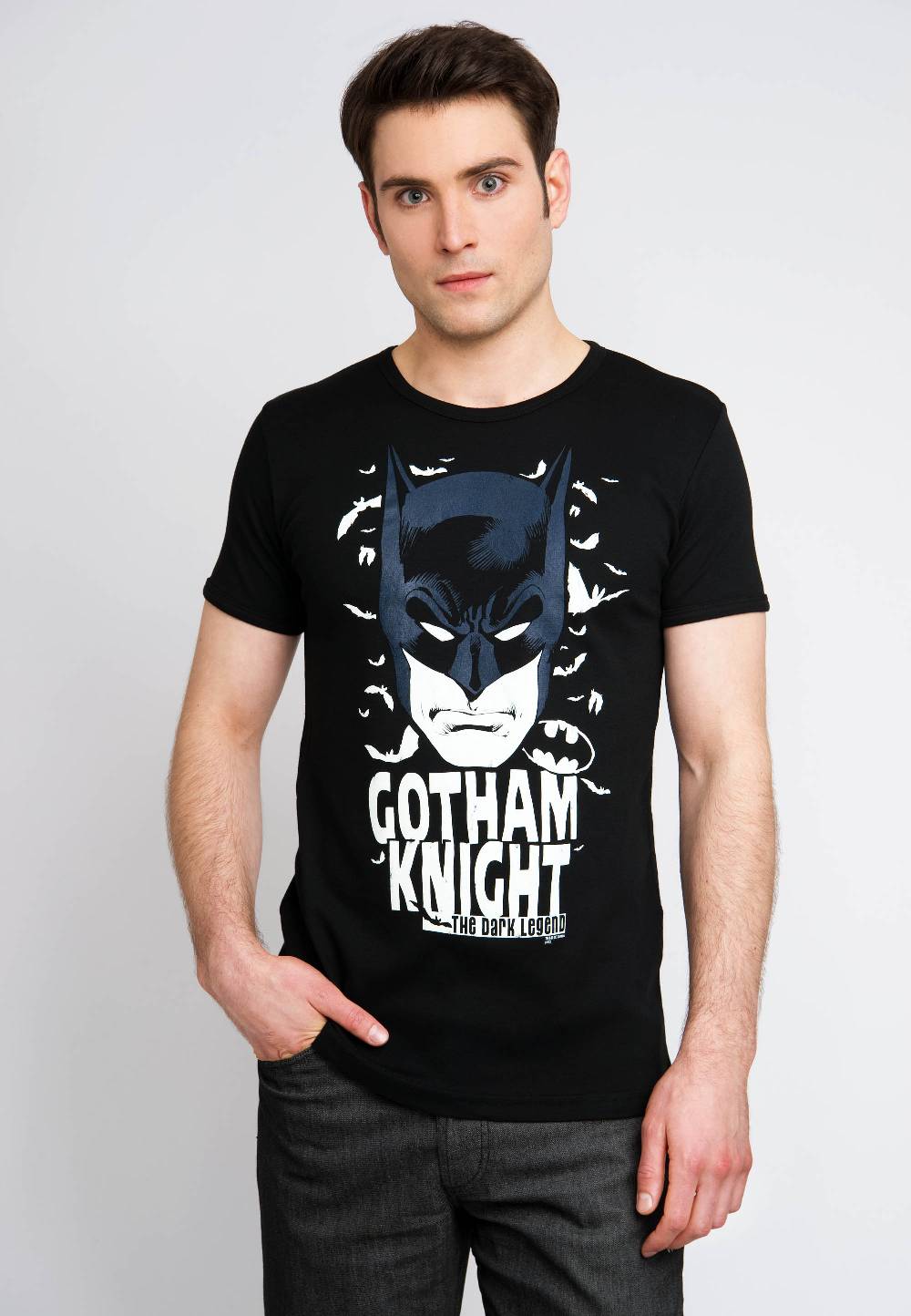 Logoshirt Batman - Gotham Knight - The Dark Legend - DC Comics - T-Shirt Print - Herren Tägliche Deals