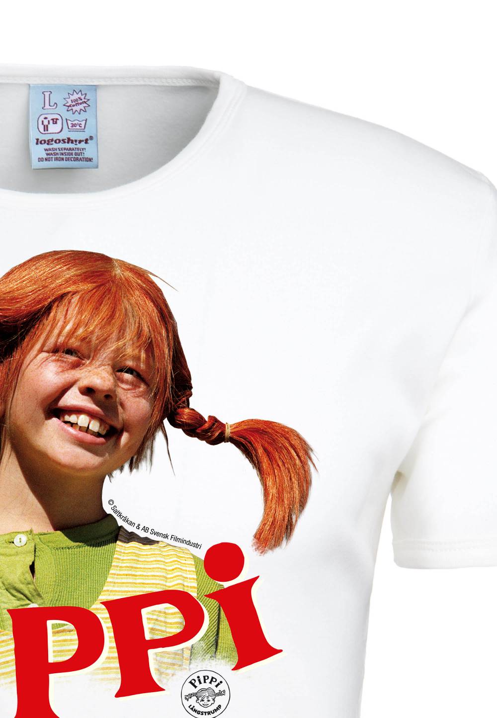 Logoshirt Pippi Langstrumpf & Herr Nilsson - T-Shirt Print - Herren VIP-Rabatte
