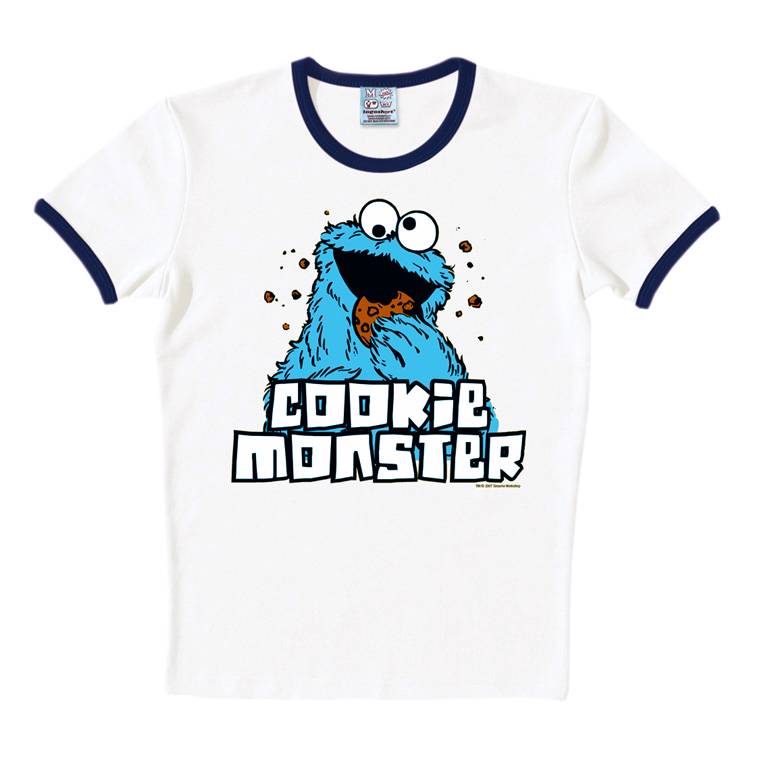 Logoshirt Sesamstrasse - Krümelmonster - T-Shirt Print - Herren Begrenzte Freigabe