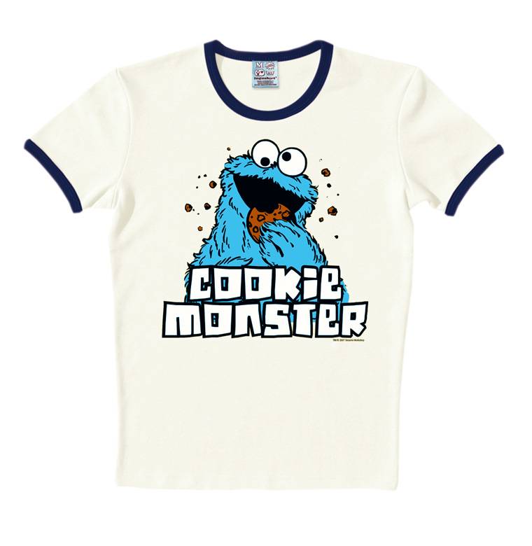 Logoshirt Sesamstrasse - Krümelmonster - T-Shirt Print - Herren Begrenzte Freigabe