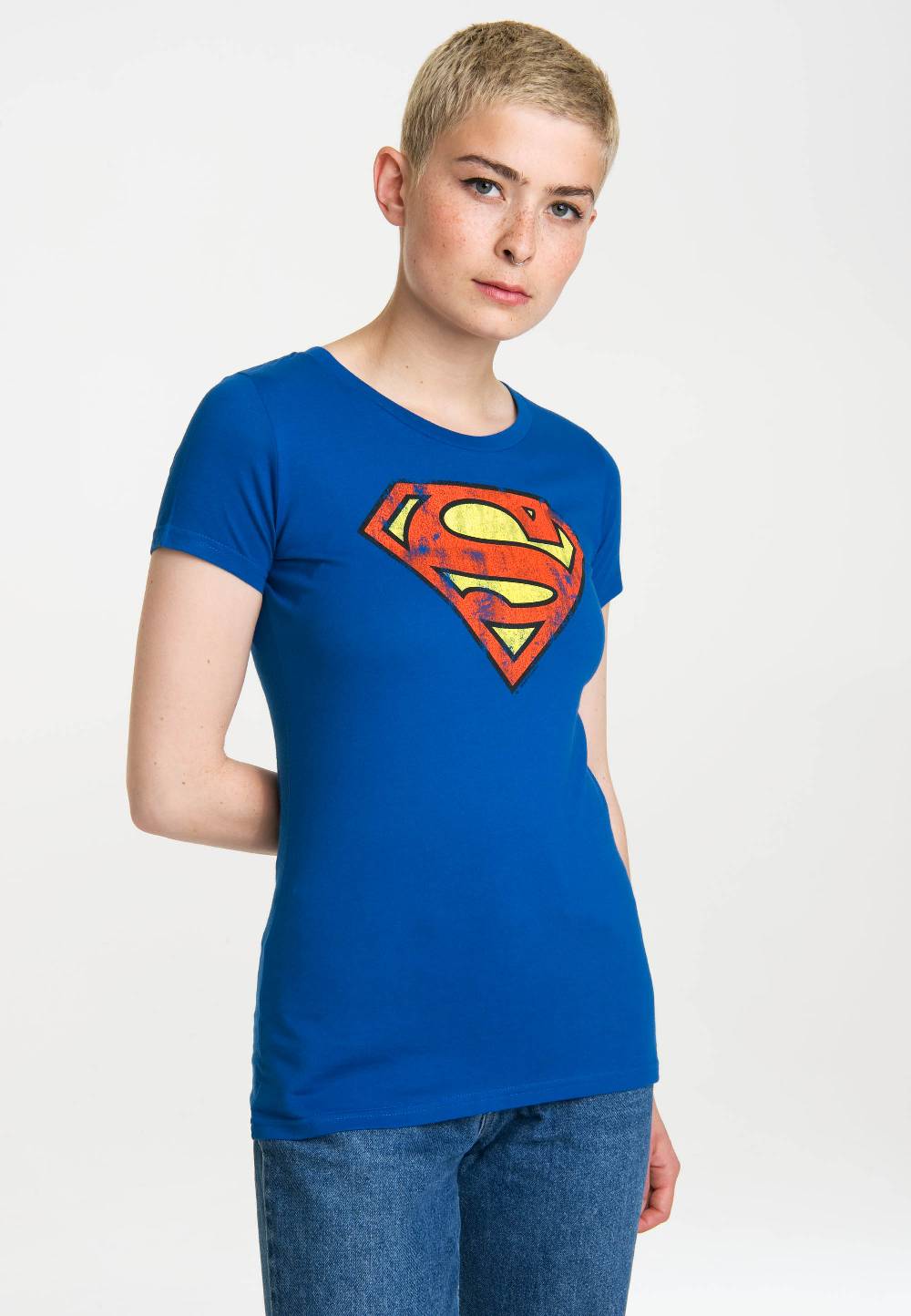Logoshirt Superman - Logo - DC Comics - T-Shirt Print - Damen Bis zu 50% Rabatt