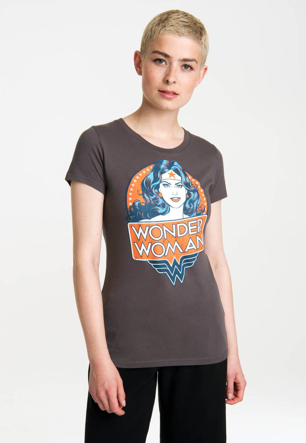 Logoshirt Wonder Woman - Portrait - DC Comics - T-Shirt Print - Damen Nur für heute