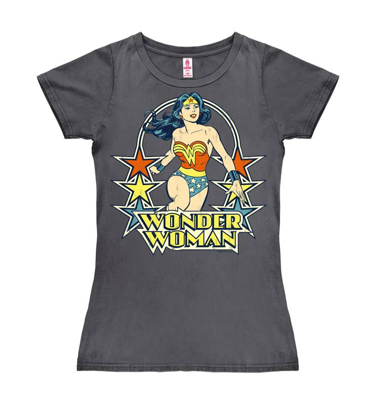Logoshirt Wonder Woman - Stars - DC Comics - T-Shirt Print - Damen Sonderangebot der Fabrik