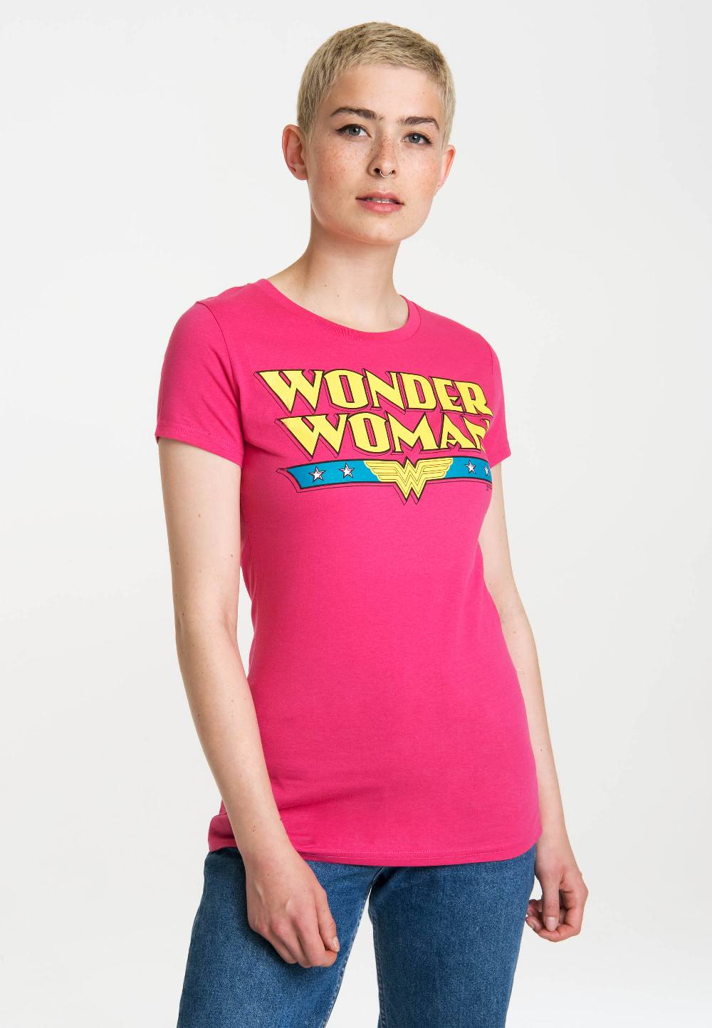 Logoshirt Wonder Woman - Logo - DC Comics - T-Shirt Print - Damen Super Rabatt