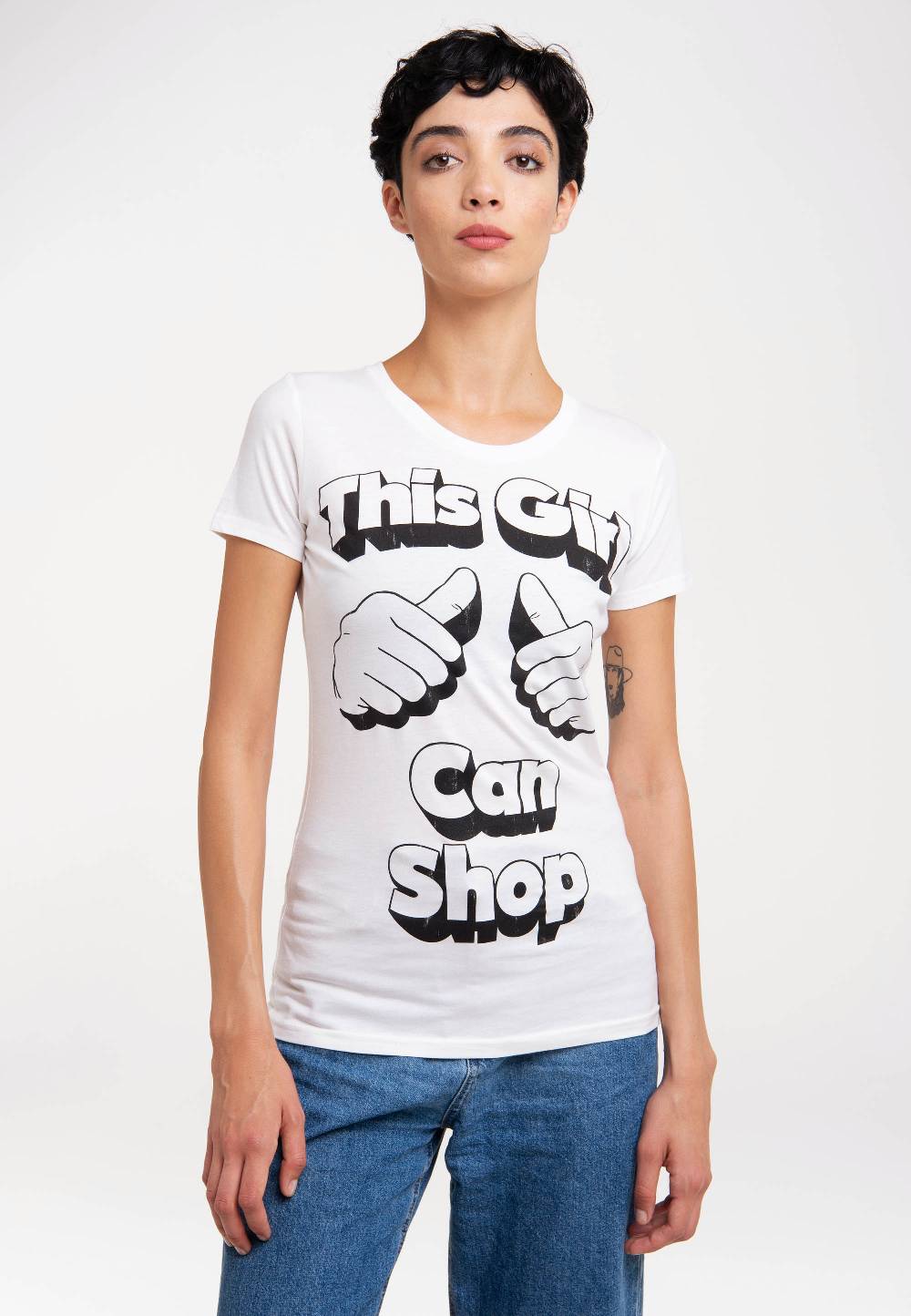 Logoshirt This Girl Can Shop - T-Shirt Print - Damen Riesige Rabatte