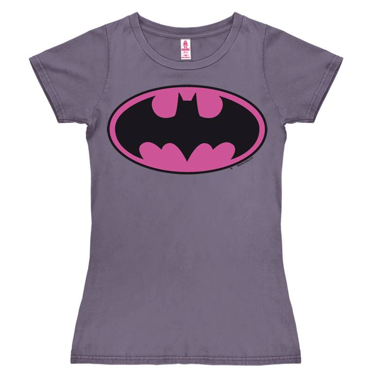 Logoshirt Batman Logo PINK - DC Comics - T-Shirt Print - Damen Kostenloser Versand international