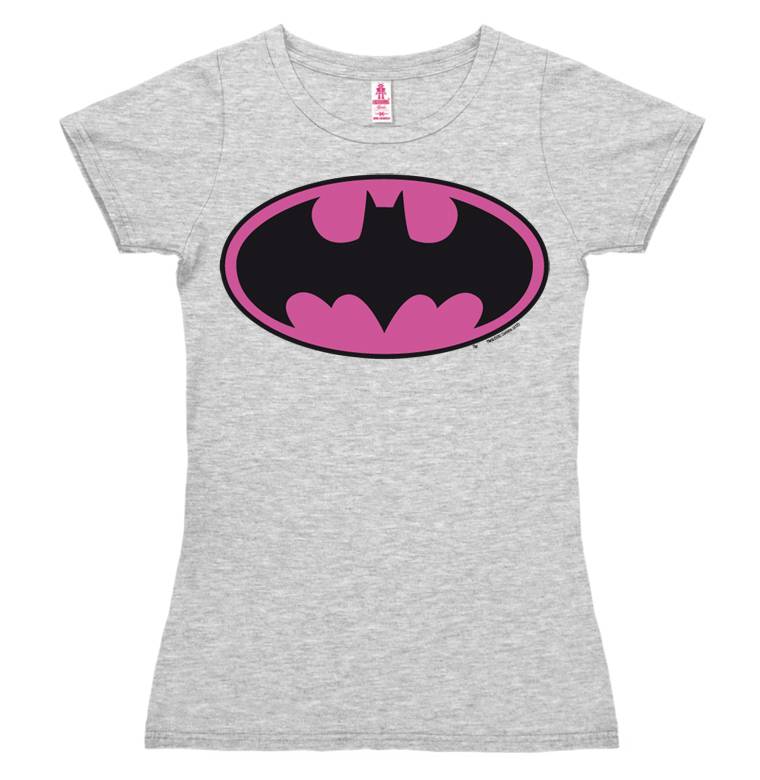 Logoshirt Batman Logo PINK - DC Comics - T-Shirt Print - Damen Kostenloser Versand international